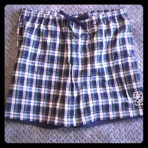 Adorable Plaid Skort Green Blue and White L 14